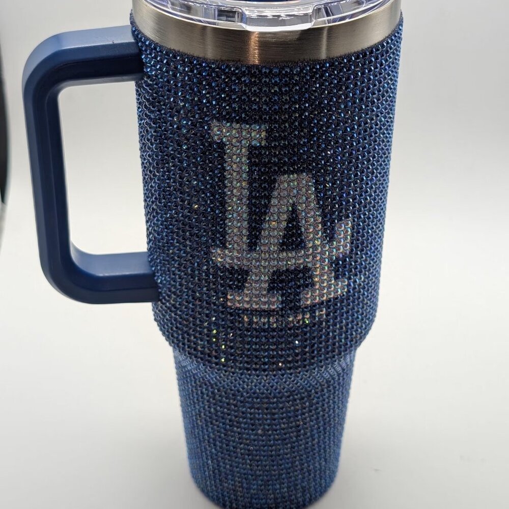 Los Angeles Dodgers Rhinestone Tumbler - Brand New